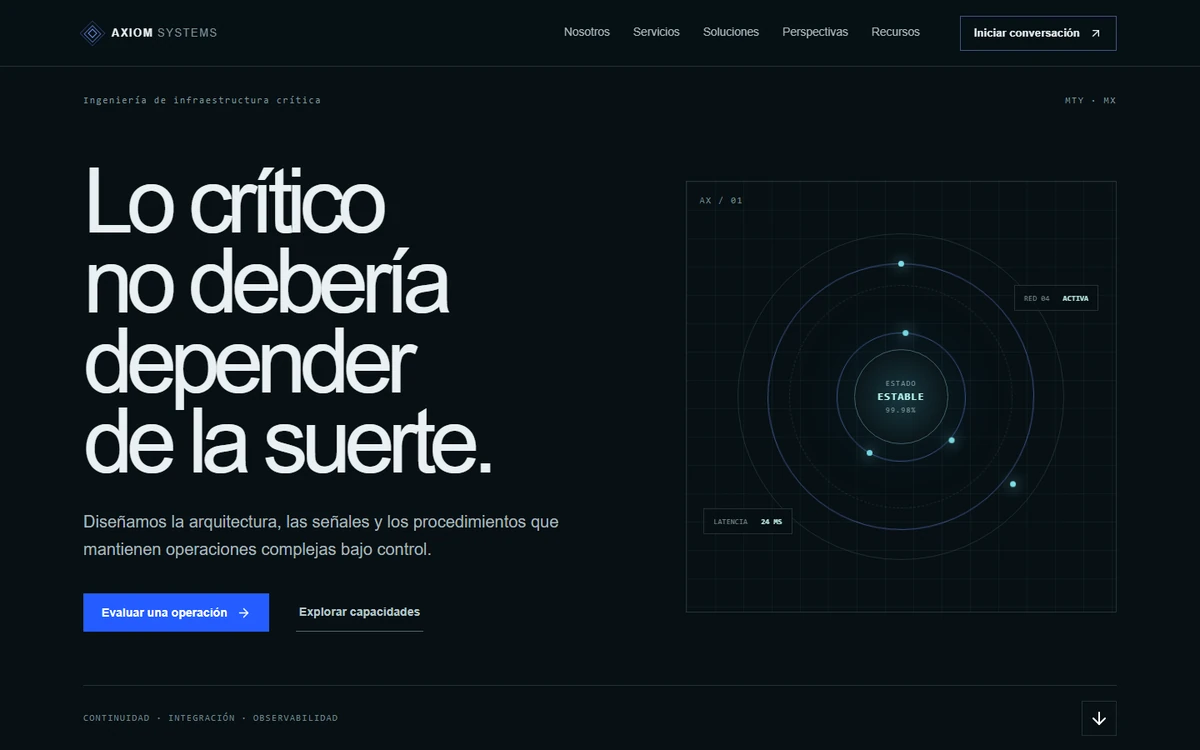 Demostración de entregable Castle Gold — Proyecto conceptual Axiom Systems